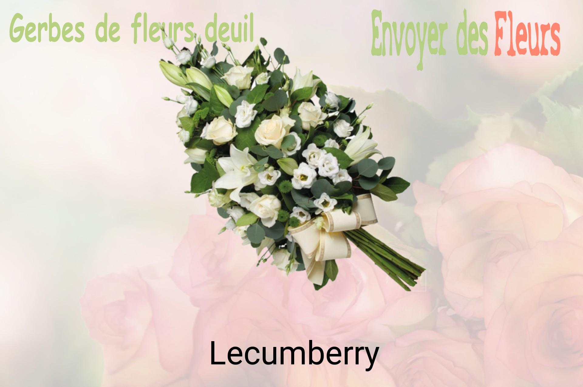 Gerbe de fleurs de deuil livrée à Lecumberry